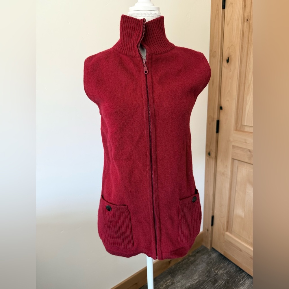Red Chico's wool vest size medium